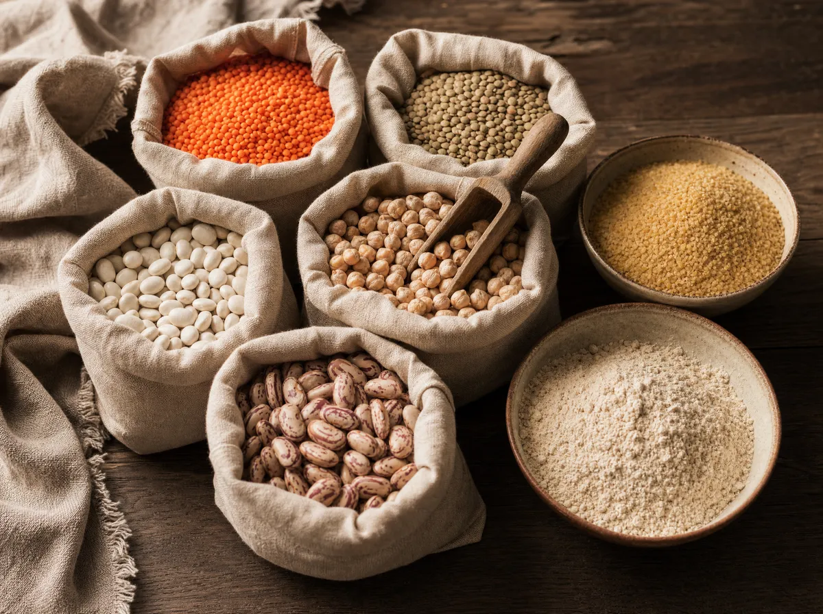 Bitkisel protein kaynakları — bakliyat ve tam tahıl